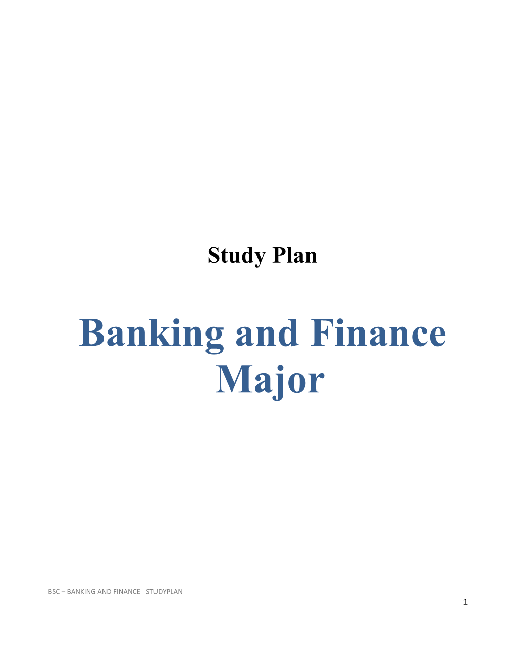 Banking and Finance Major