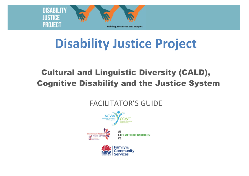 Cultural and Linguistic Diversity (CALD), Cognitive Disabilityand the Justice System