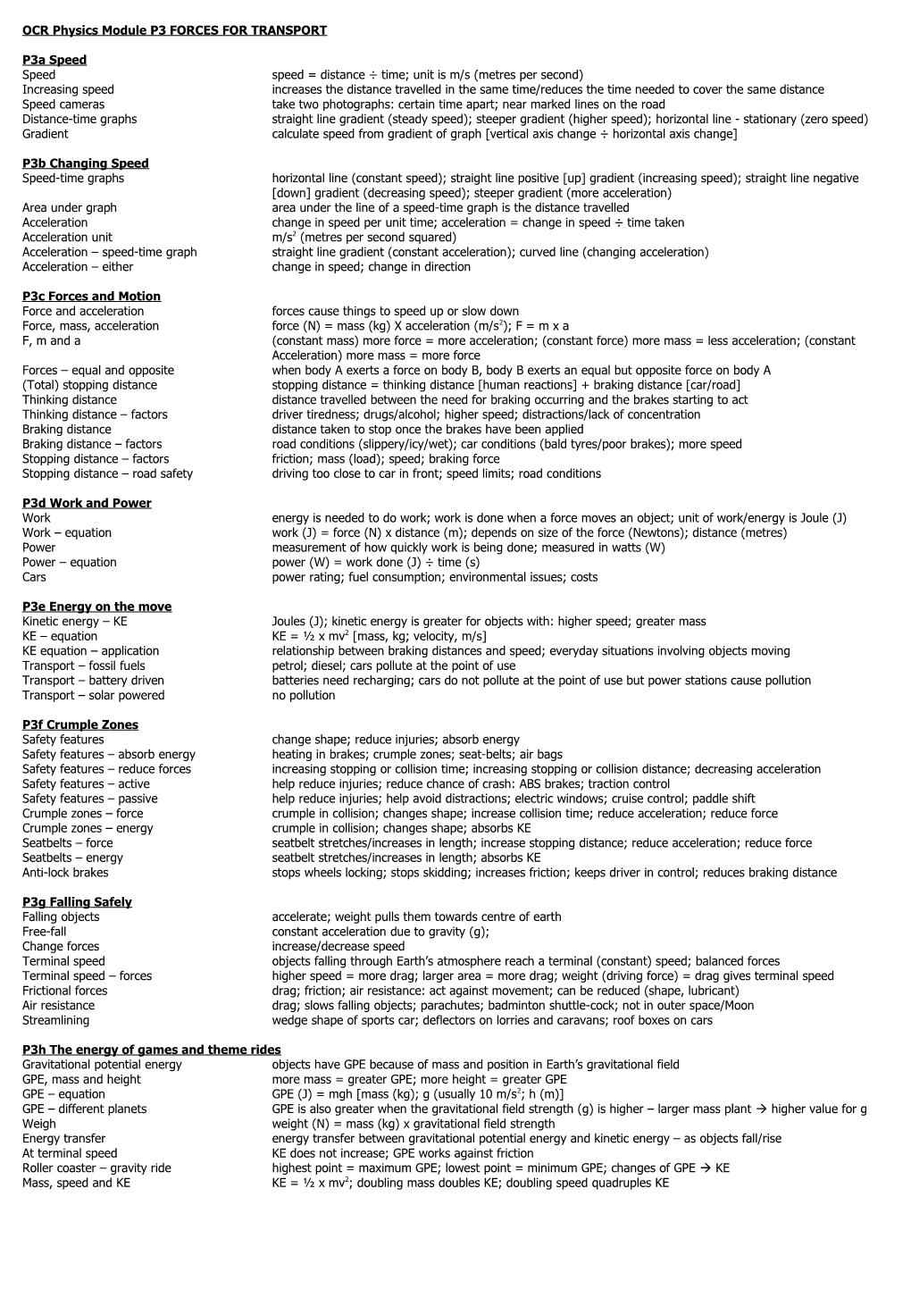 OCR Biology Unit B2