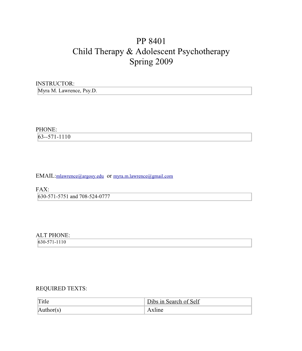 Child Therapy & Adolescent Psychotherapy