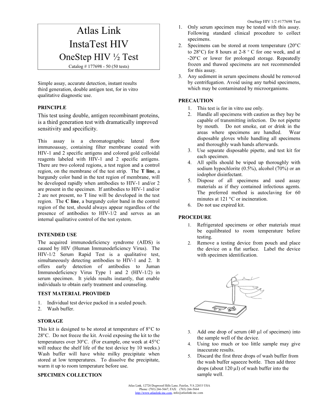 Onestep HIV 1/2 #177698 Test