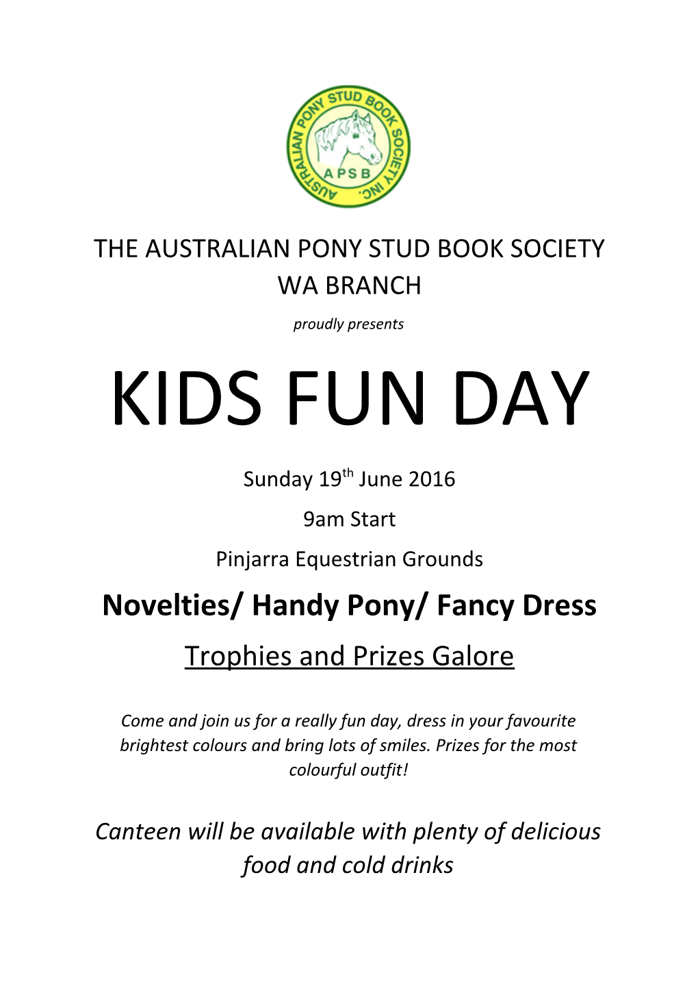 The Australian Pony Stud Book Society Wa Branch