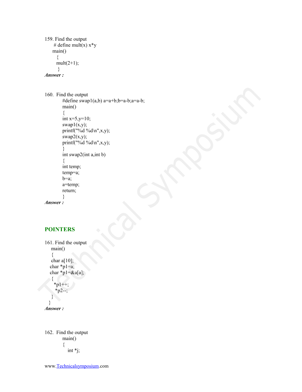 159. Find the Output