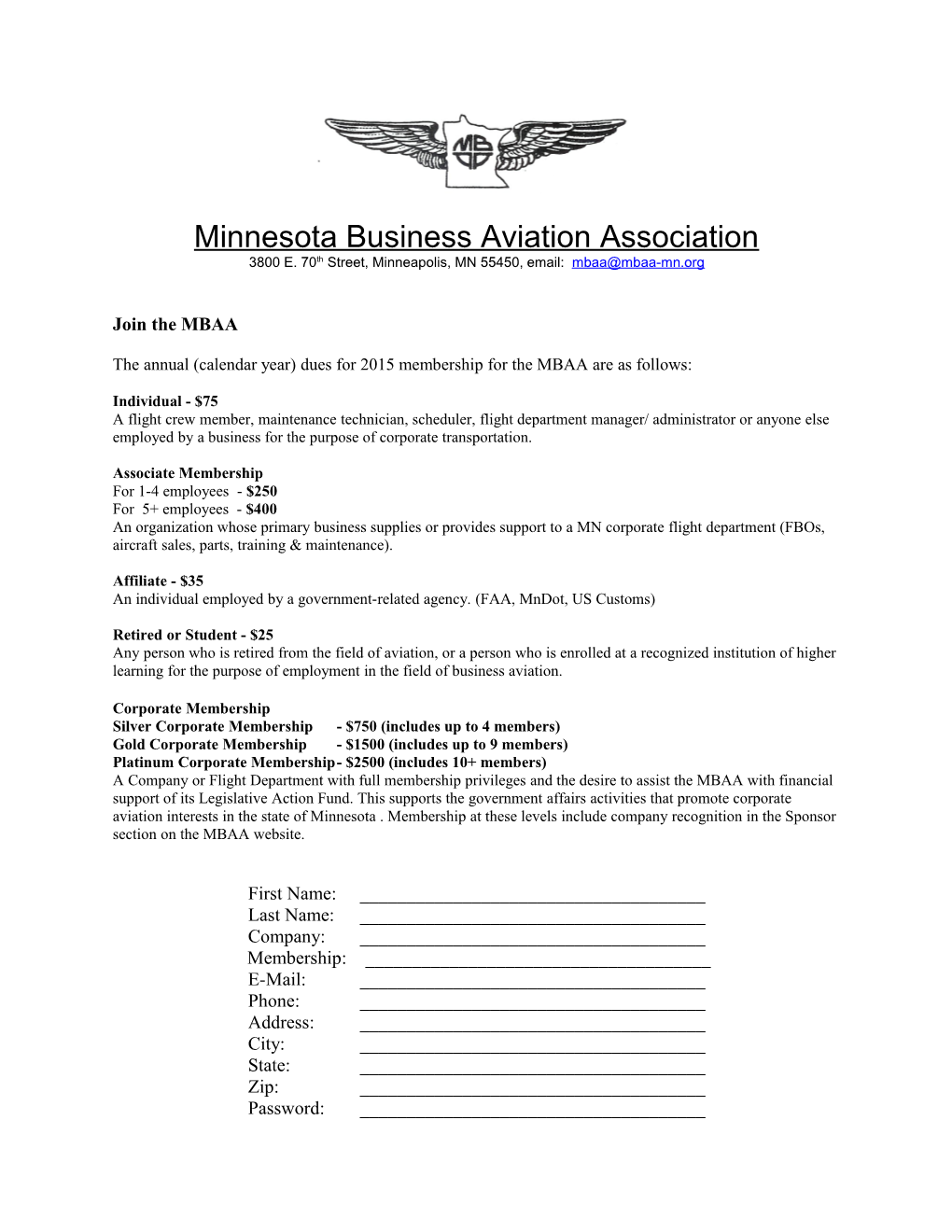 Minnesota Business Aviation Association