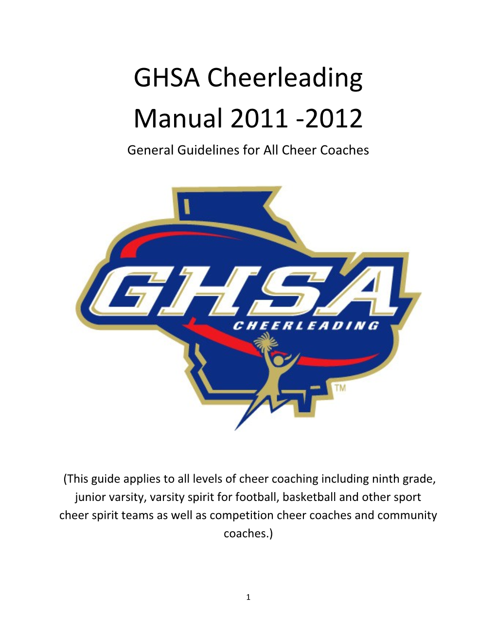 General Guidelines for All Cheer Coaches