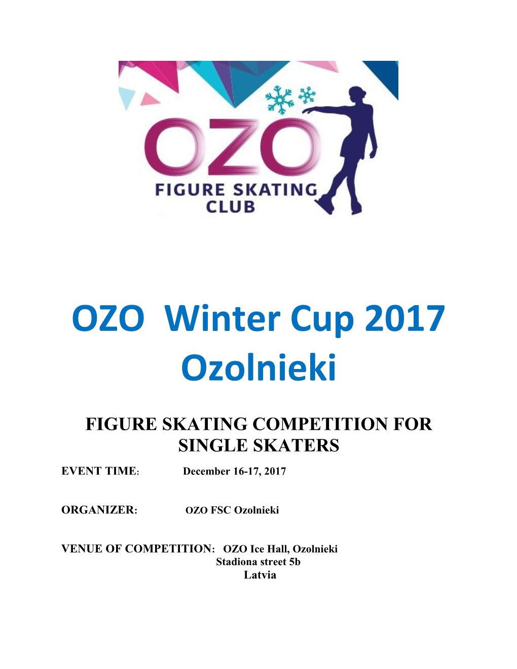 Figure Skating Competition For