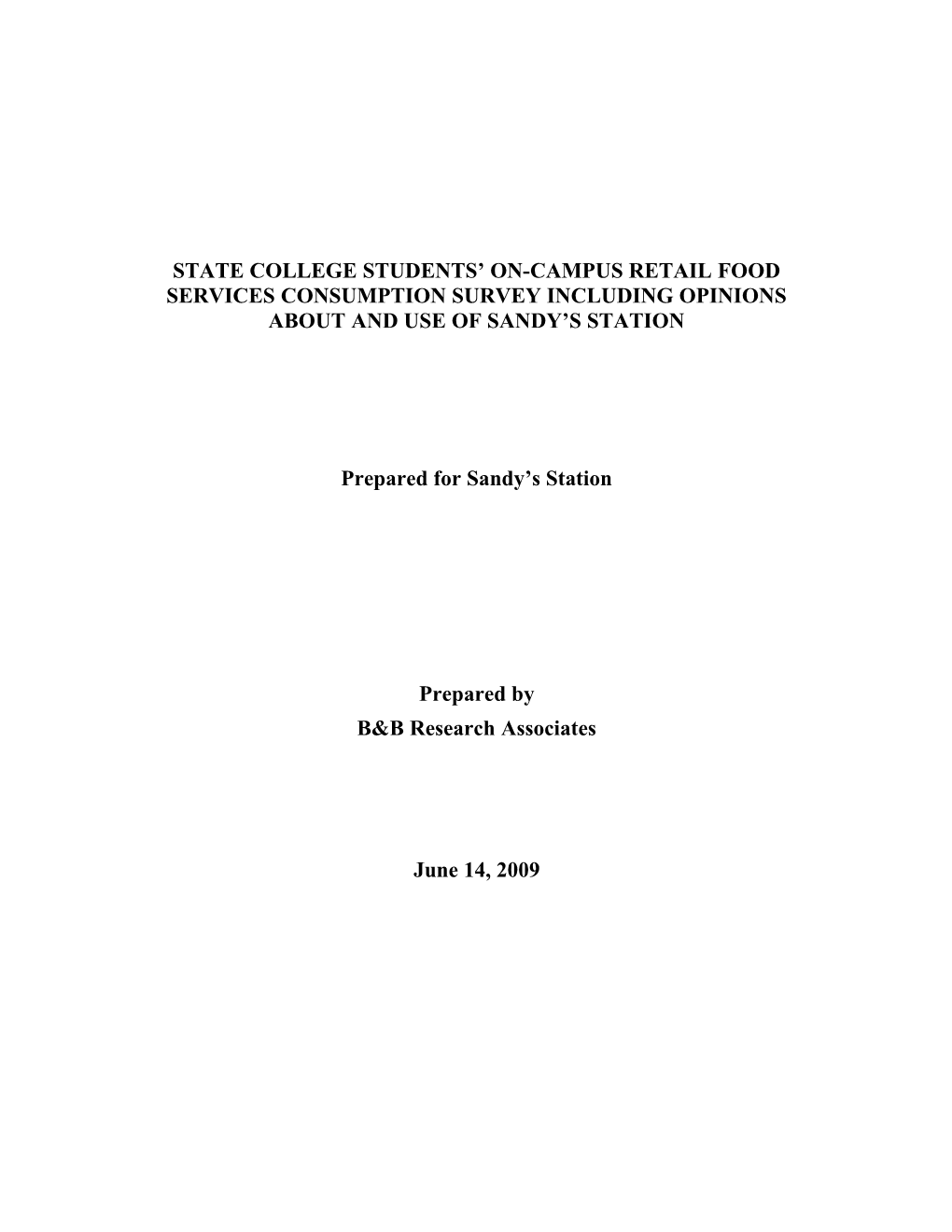 Use and Evaluations of Pierre S Landing by LSU Students