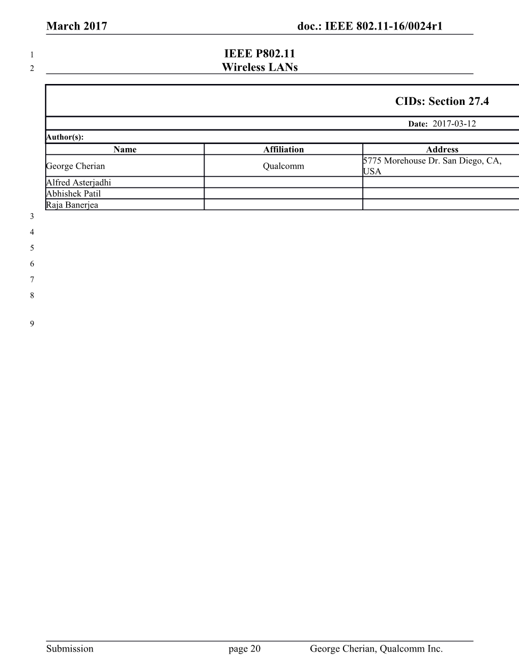 IEEE P802.11 Wireless Lans s83