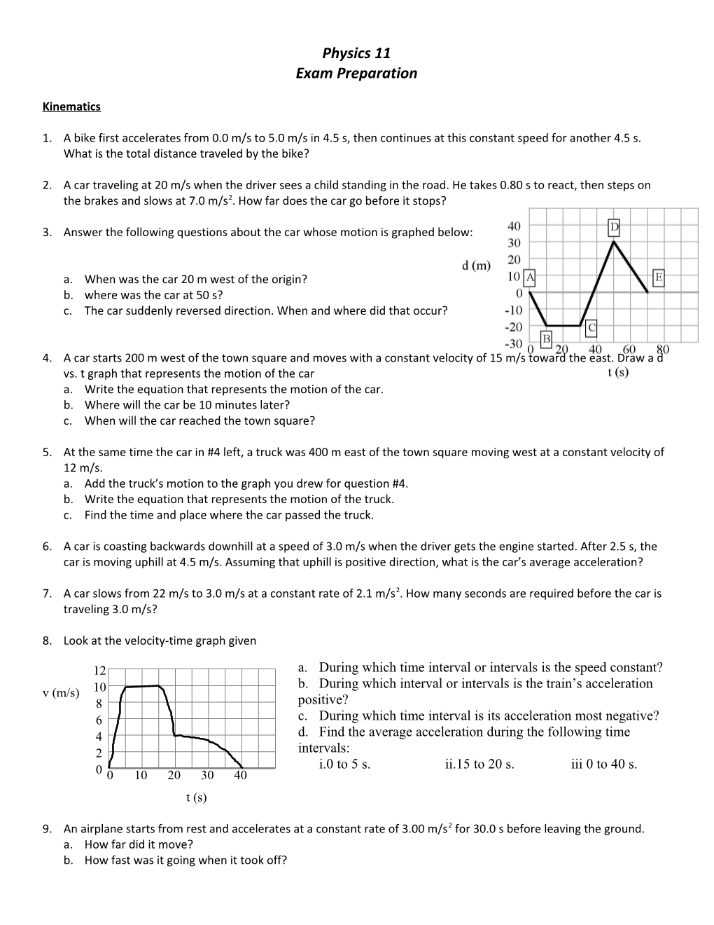 Comprehensive Exam Preparation