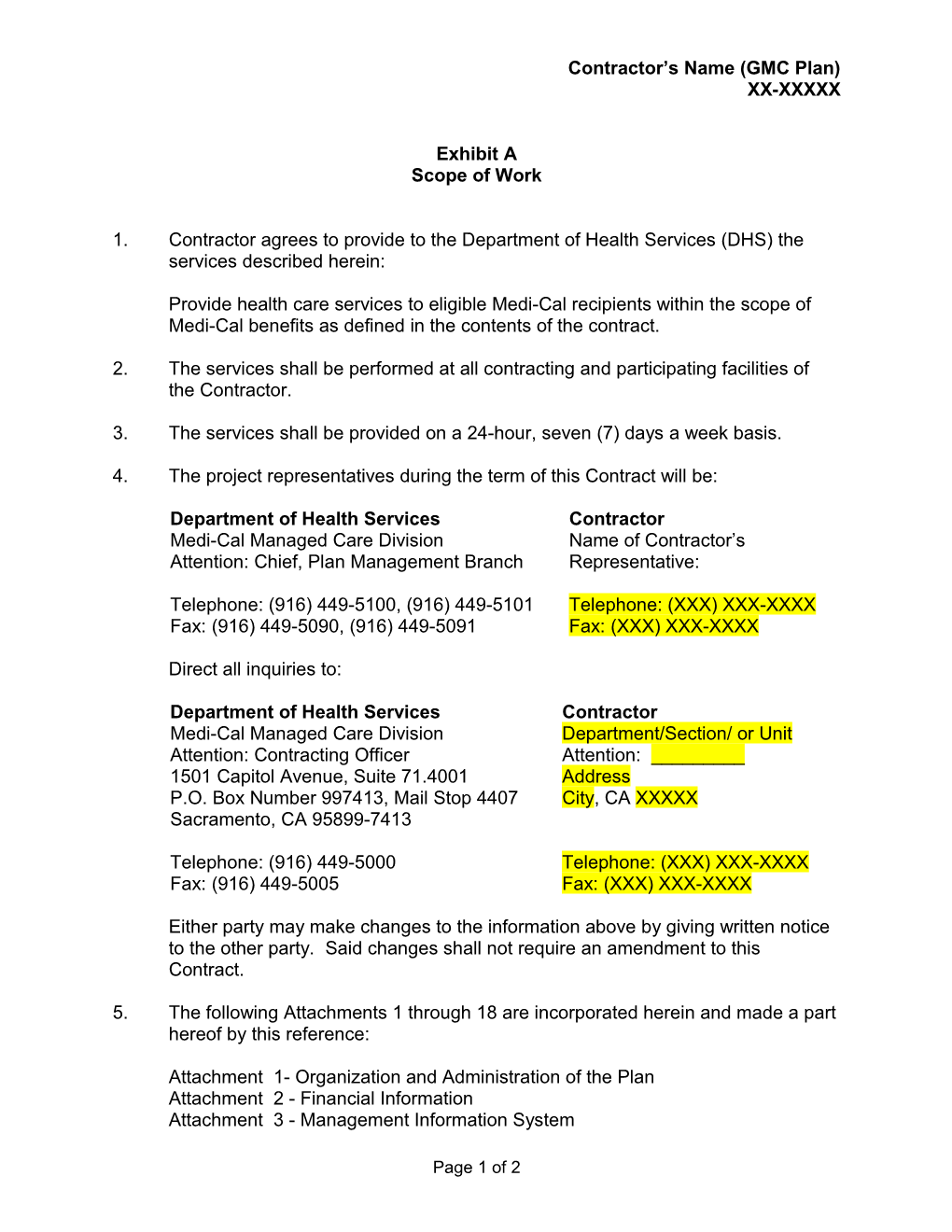 Organization and Administration of the Plan