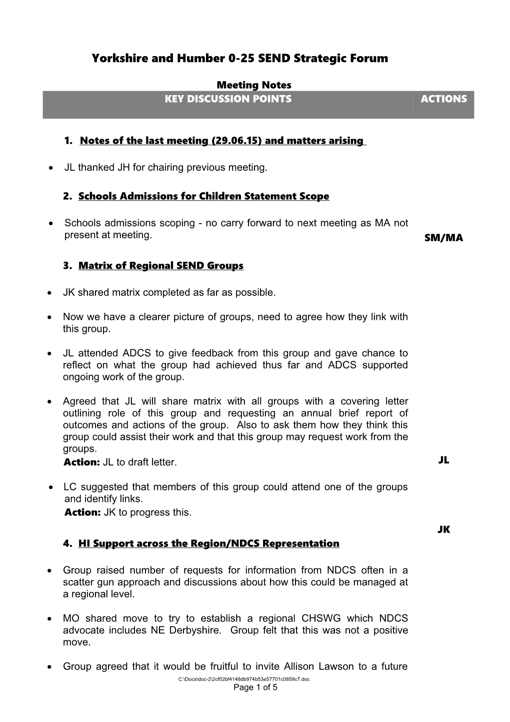 Yorkshire and Humber 0-25 SEND Strategic Forum