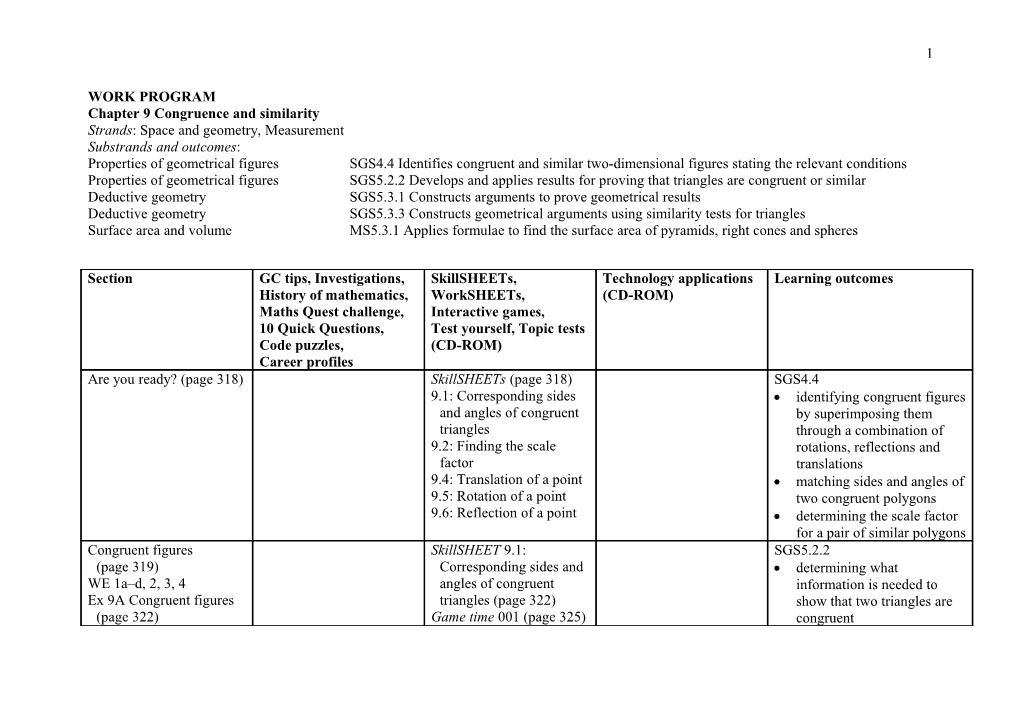 Chapter 9 Congruence and Similarity