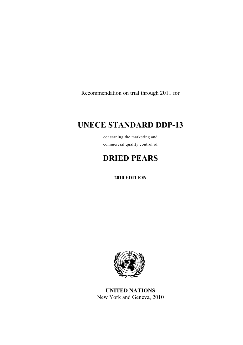 UNECE Standard for Whole Dates, DDP-08