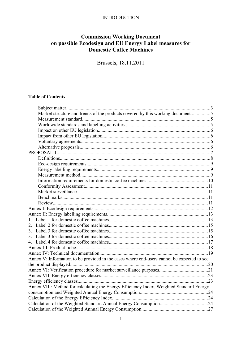 Workking Document on Arico for Consultation Forum