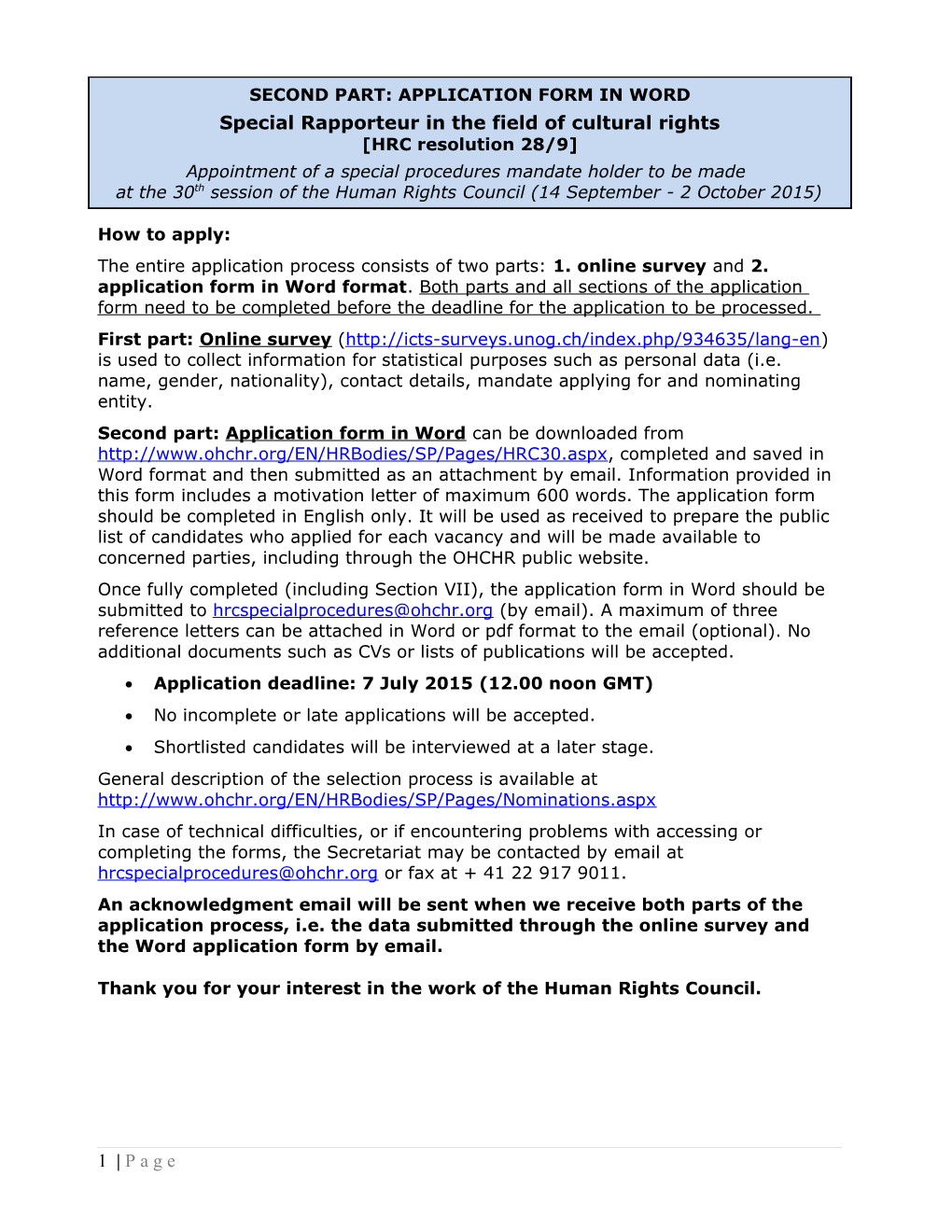 Human Rights Council Secretariat (Standardized Form) s3