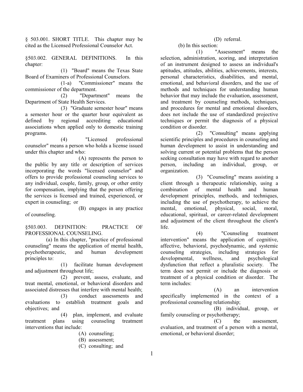 503.002. GENERAL DEFINITIONS. in This Chapter