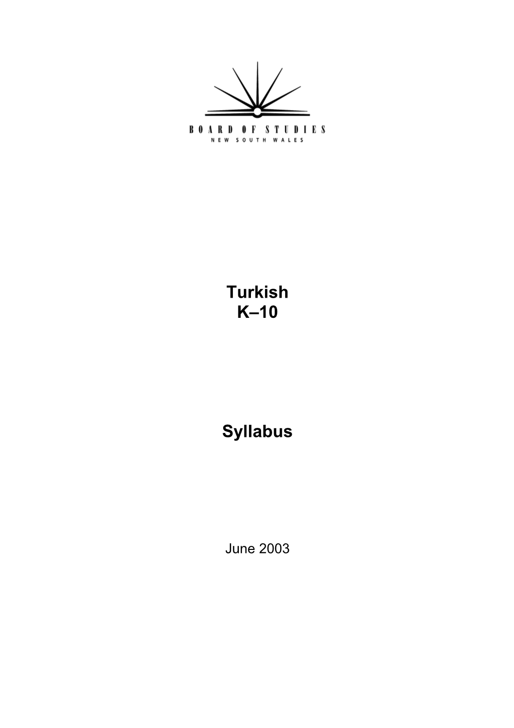 Turkish Syllabus Version 7