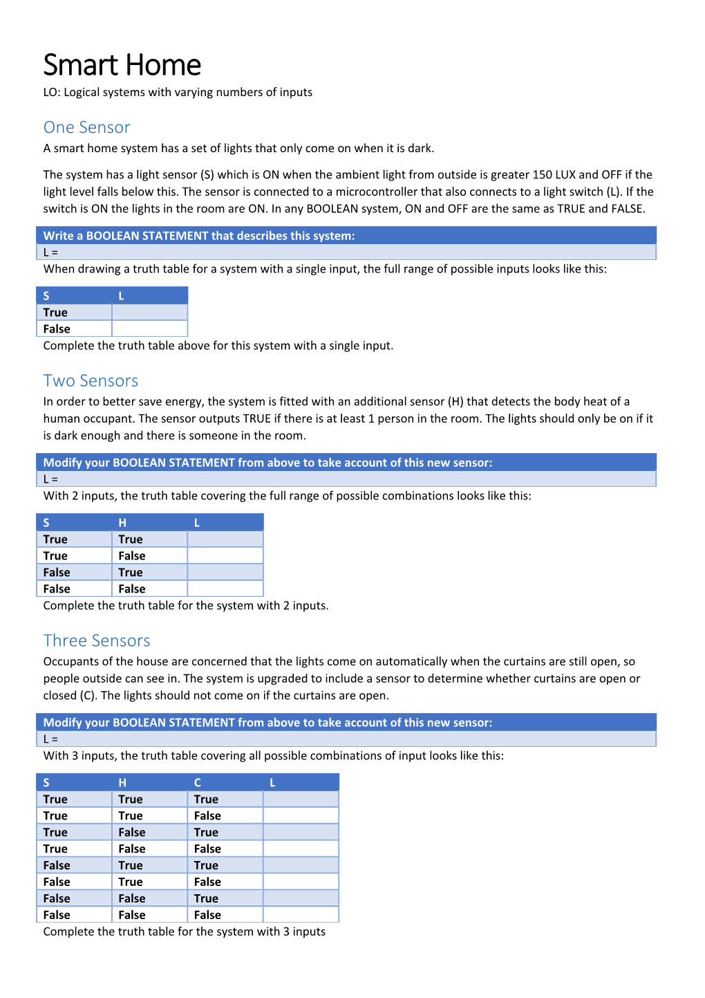 LO: Logical Systems with Varying Numbers of Inputs