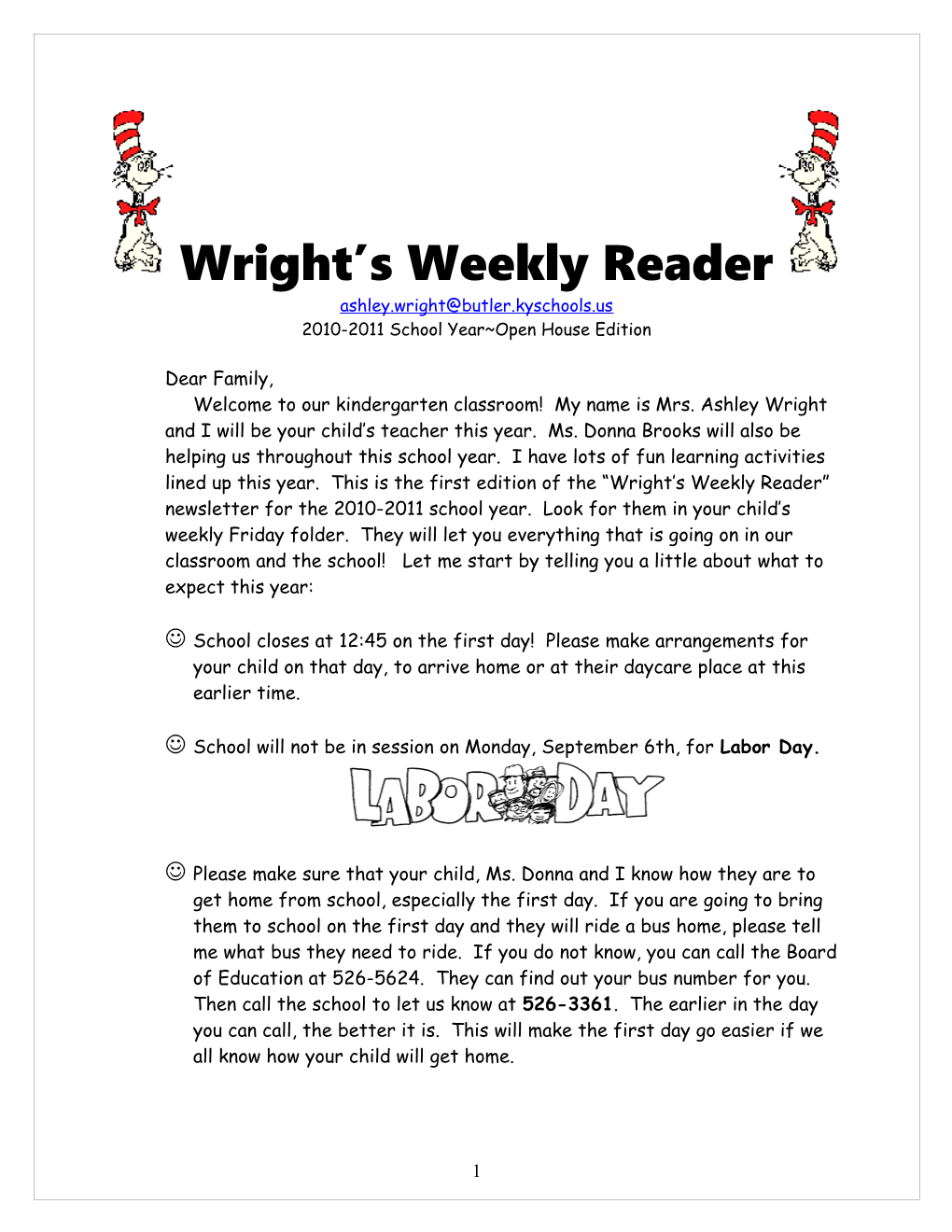 Wright S Weekly Reader