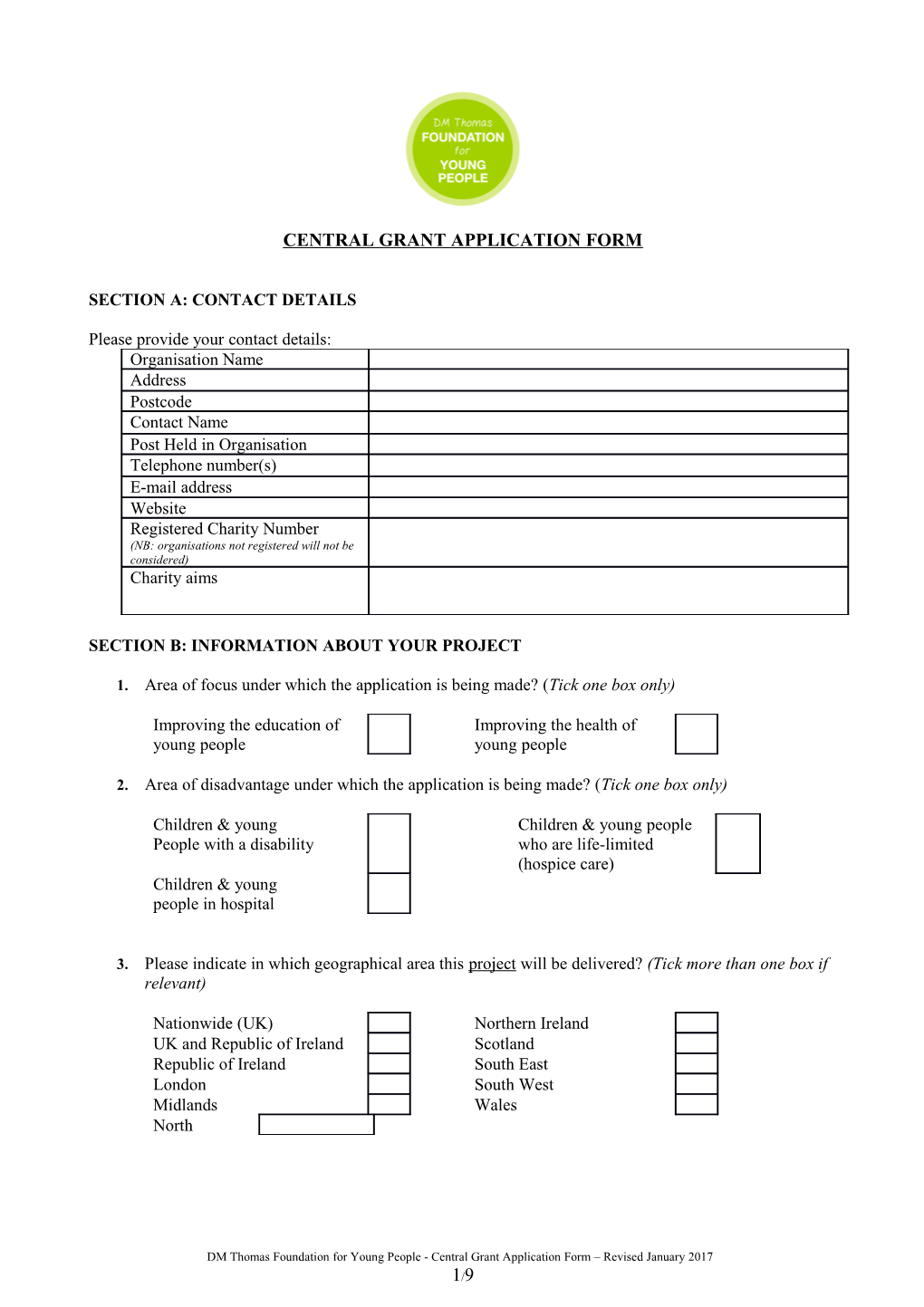 Hitcf - Grant Application