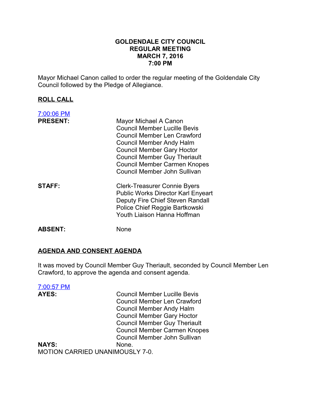 Goldendale City Council