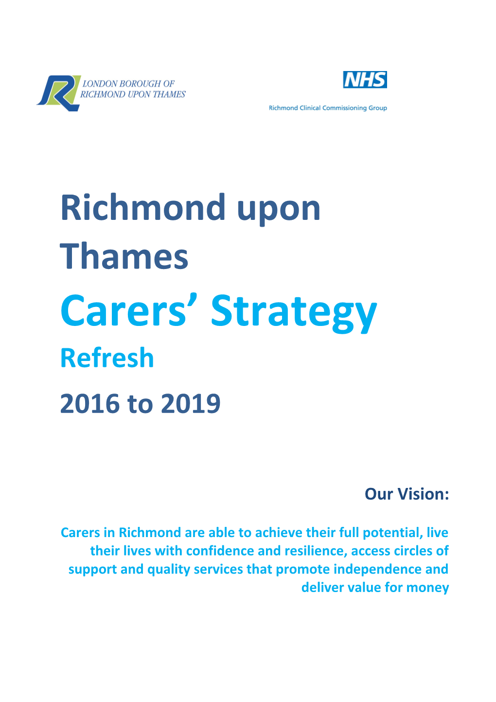 Carers Strategy 2016-2019