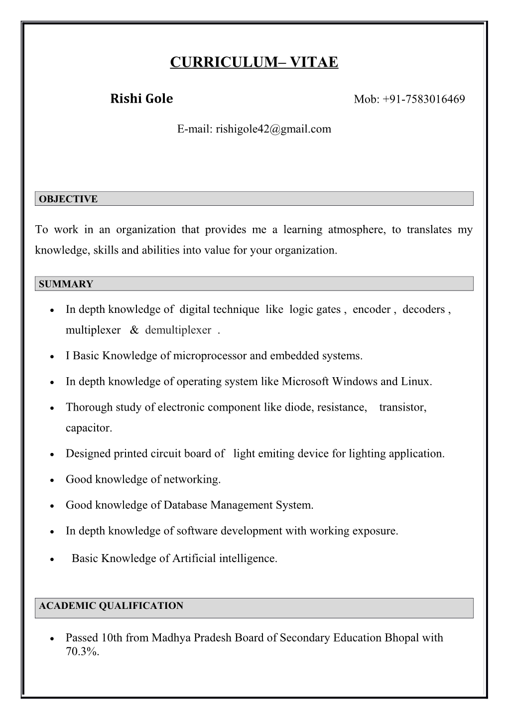 Curriculum Vitae s384