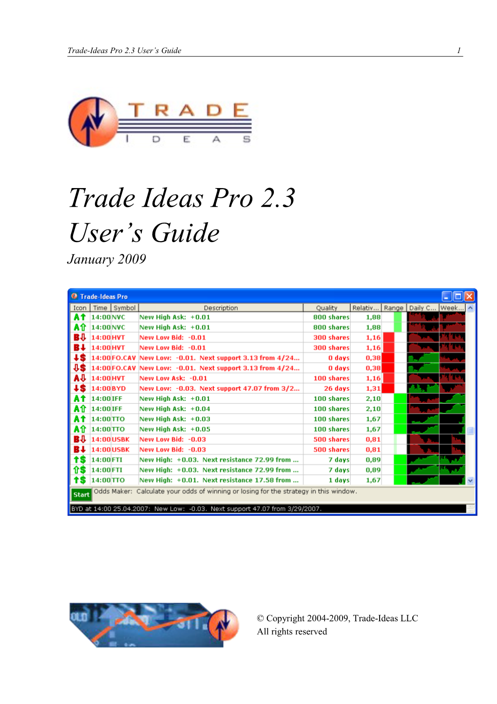 Trade-Ideas Pro 2.1 User's Guide