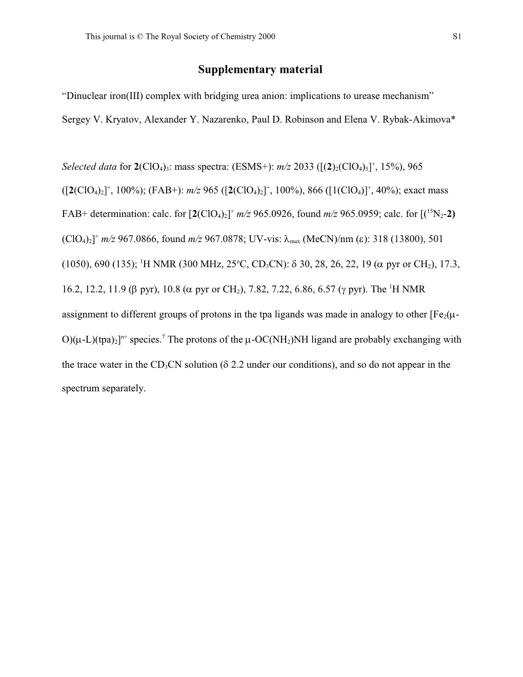 Supplimentary Material (Kinetic and Equilibrium Data)