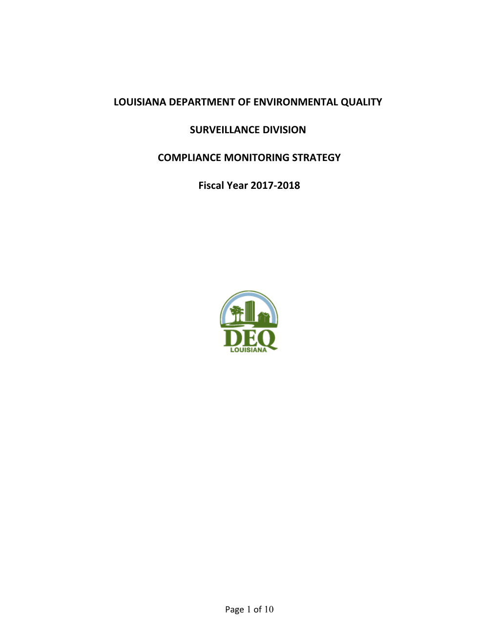 Louisiana Department of Environmental Quality