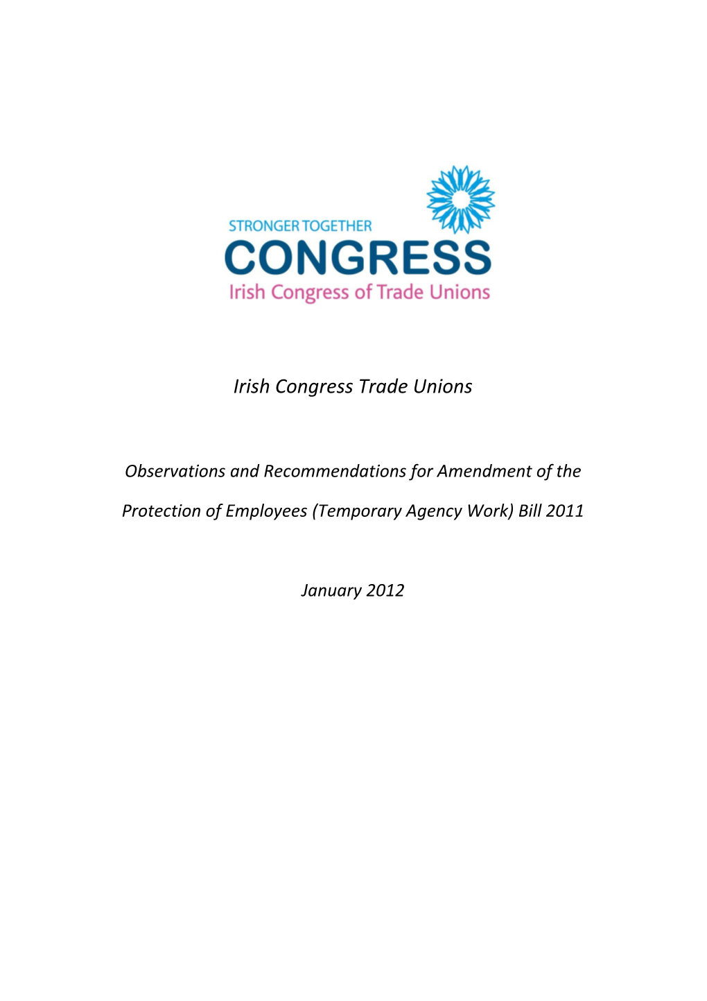 Irish Congress Trade Unions