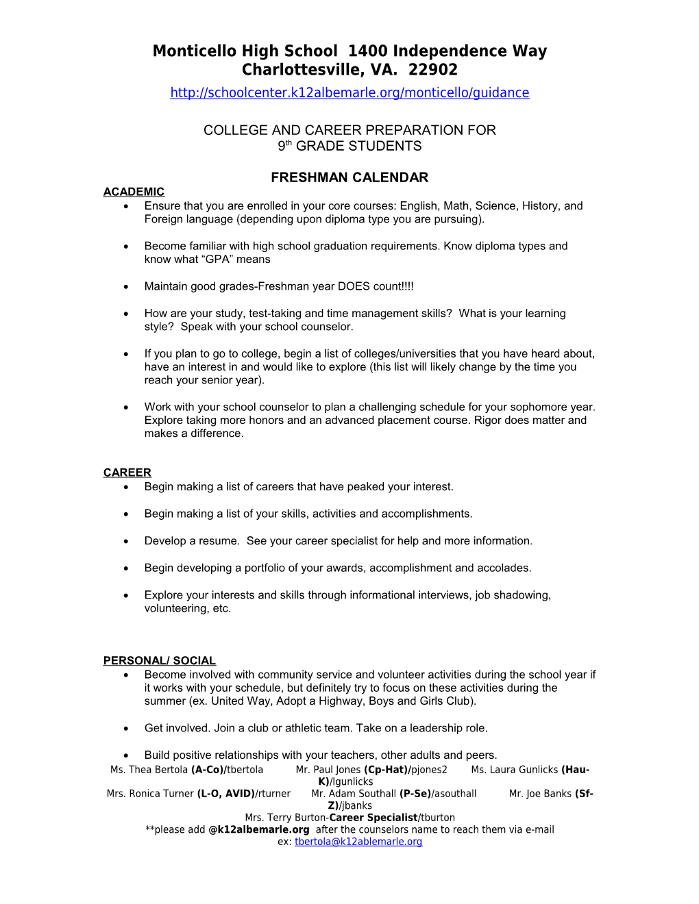 College Career Prep Guide - 11Th Grade