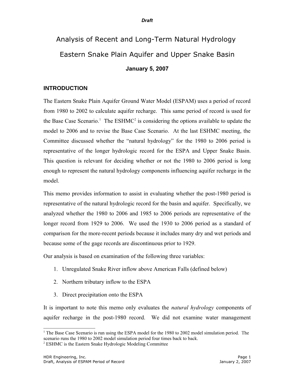 Analysis of SWC Irrigation Requirements