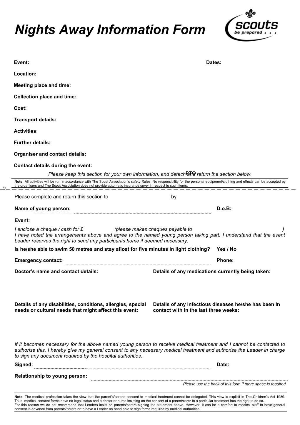 Activity Information Form s1