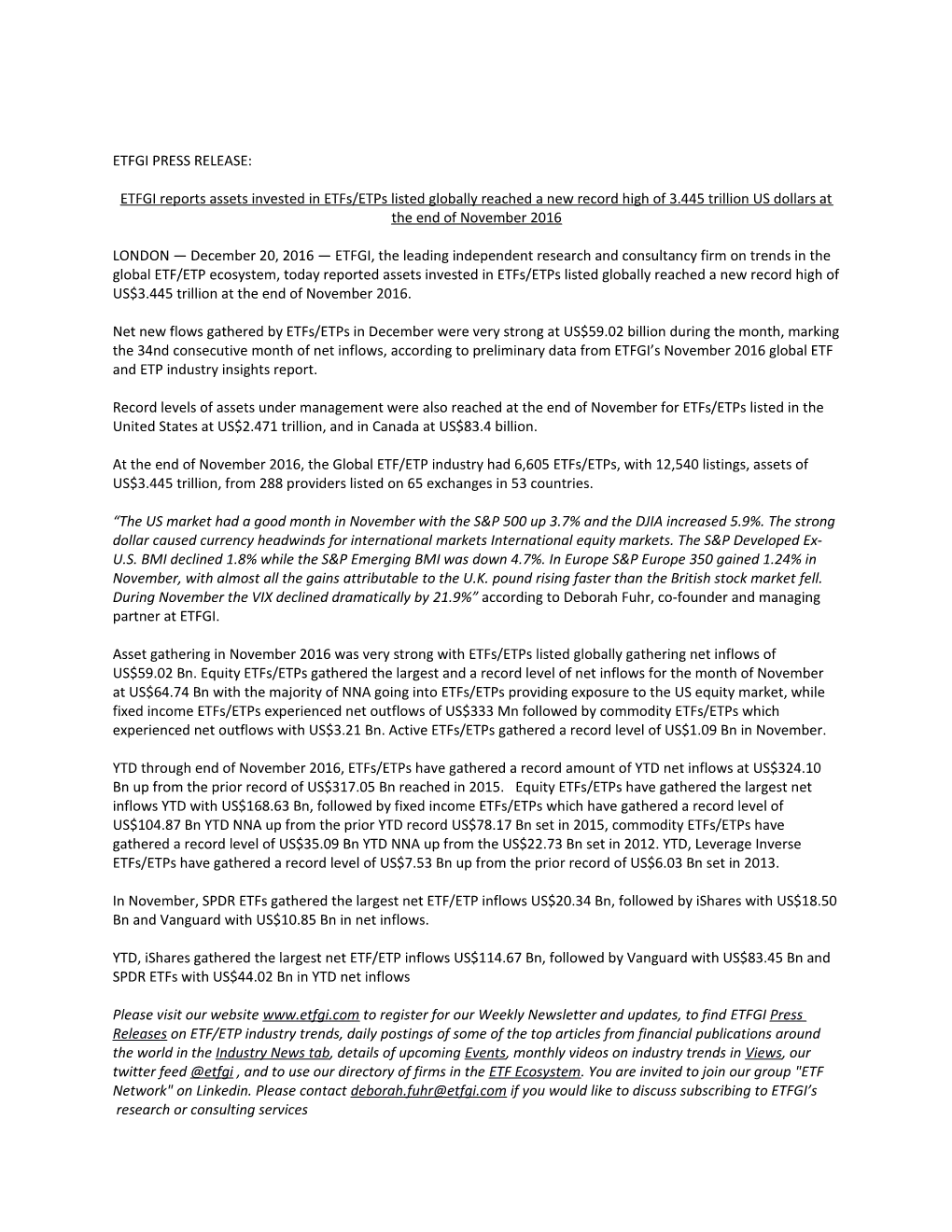 Etfgi Press Release