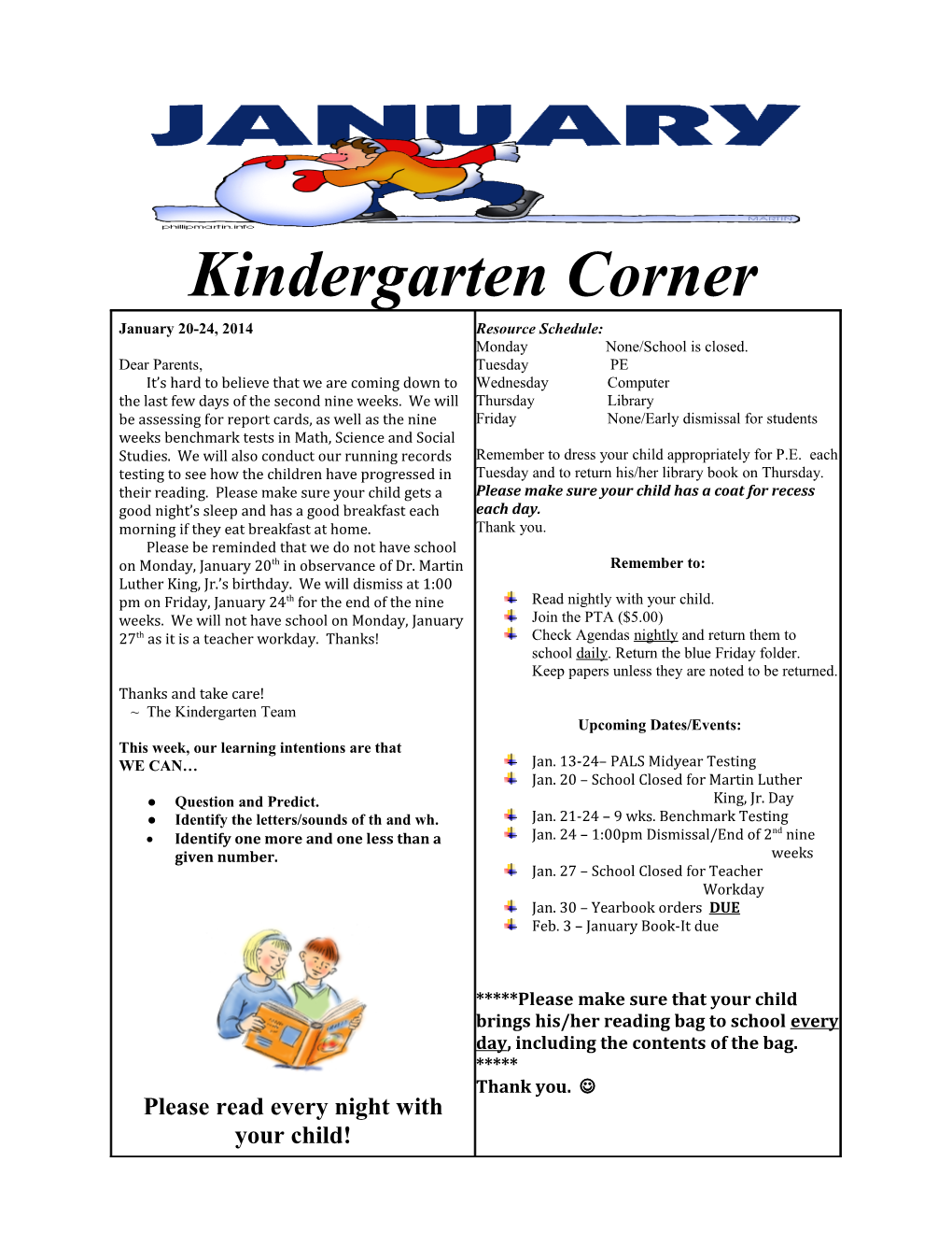 Kindergarten Corner