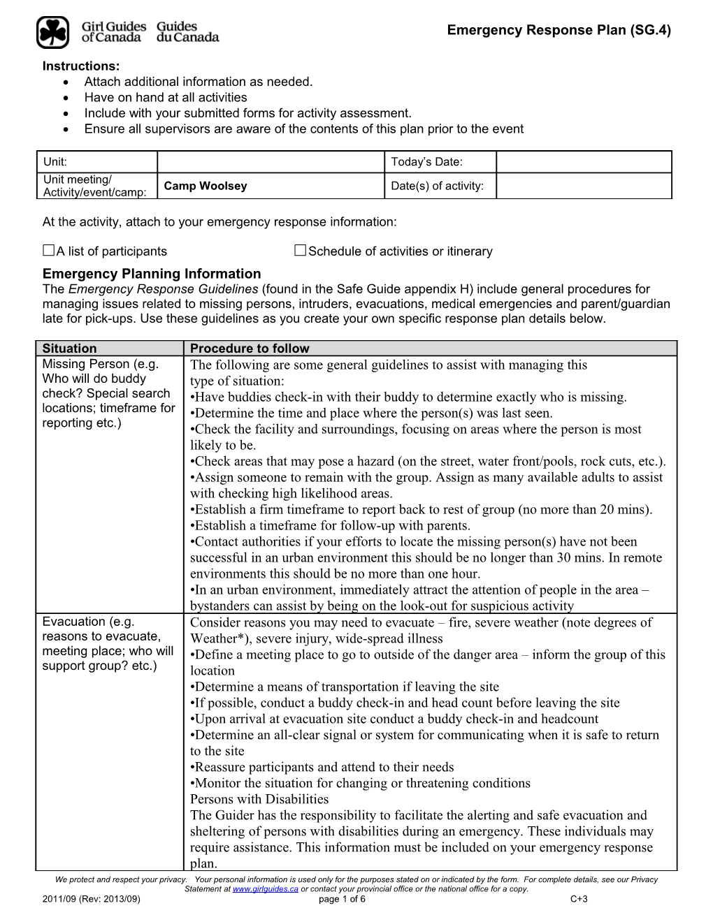 Procedures for Crisis Management s1