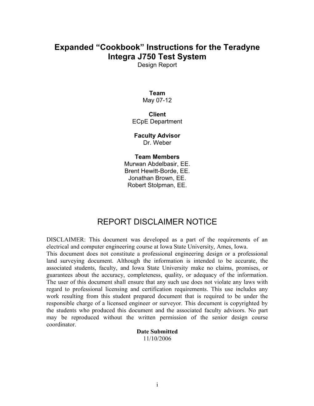 Expanded Cookbook Instructions for the Teradyne Integra J750 Test System