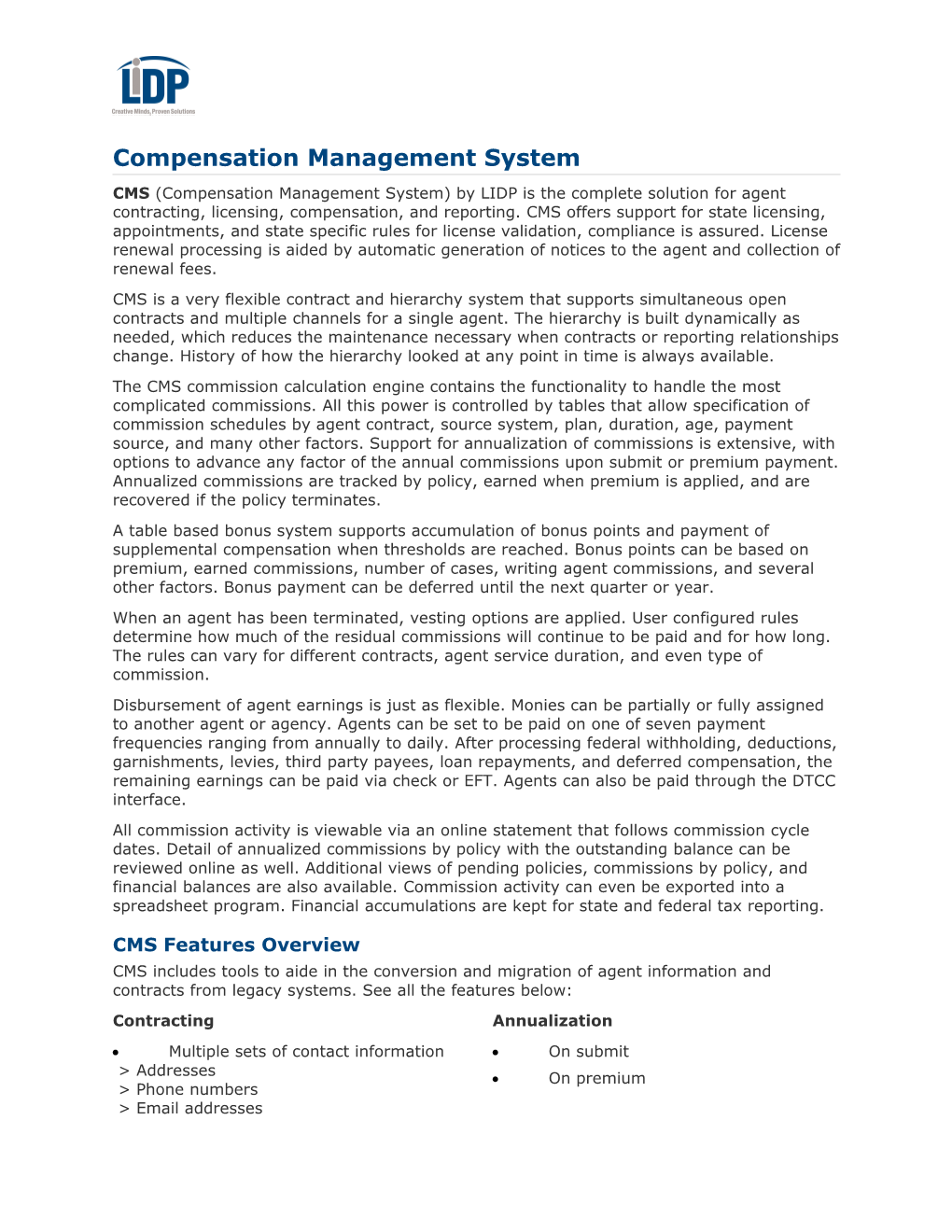 Compensation Management System
