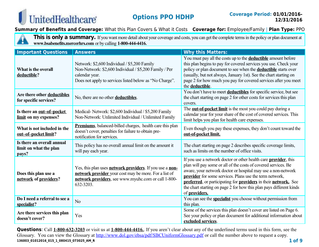 Excluded Services & Other Covered Services s1