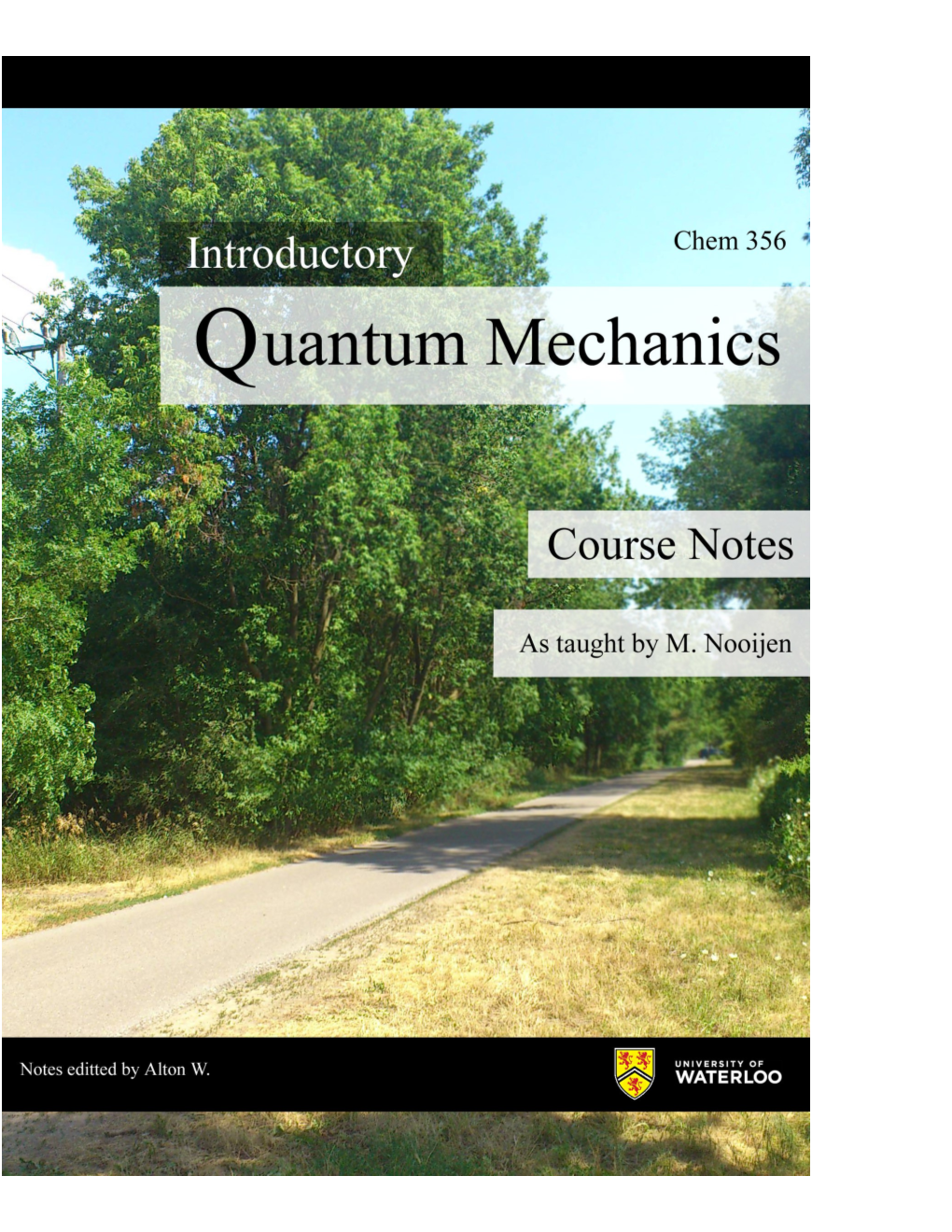 Introduction to Quantum Mechanics: Syllabus