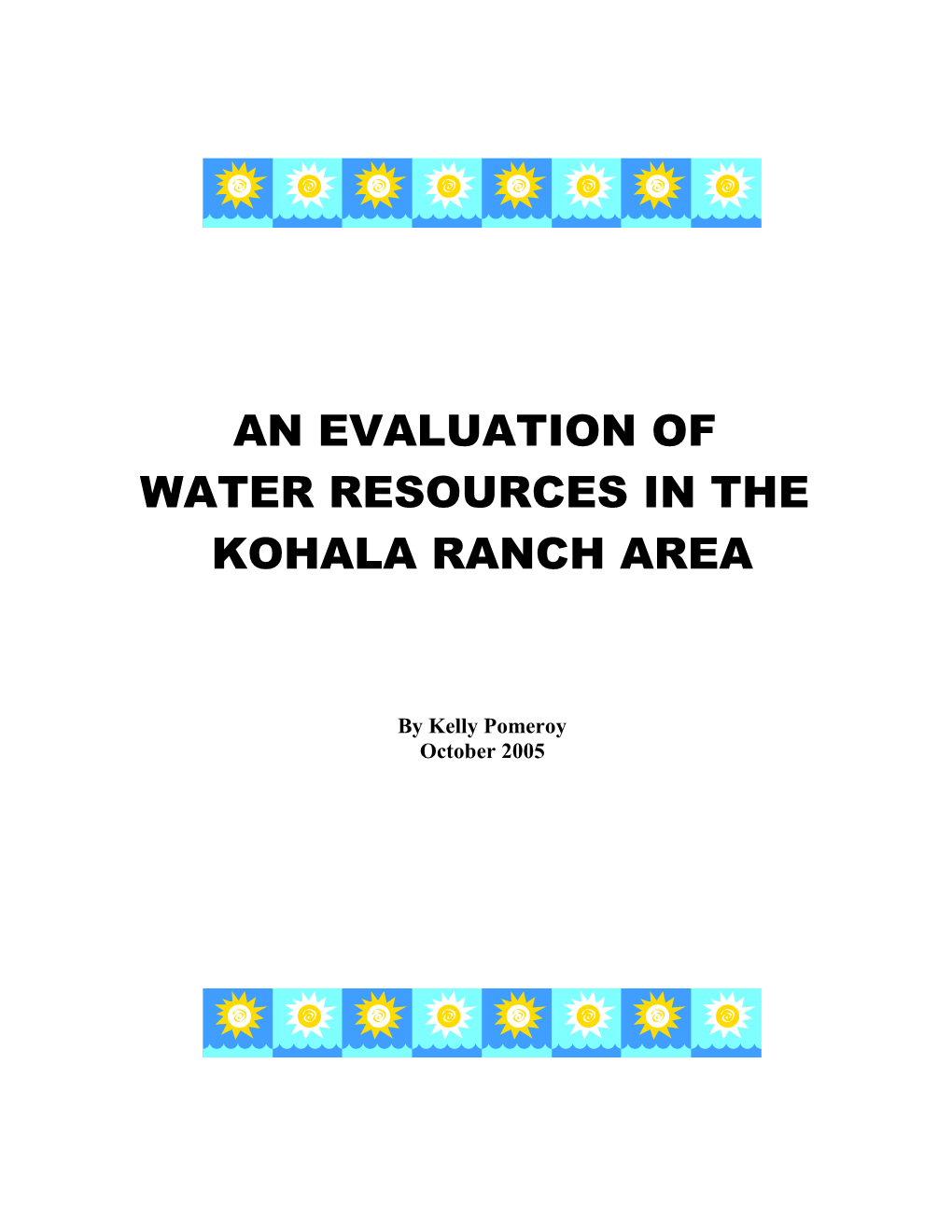 Water Resources in The