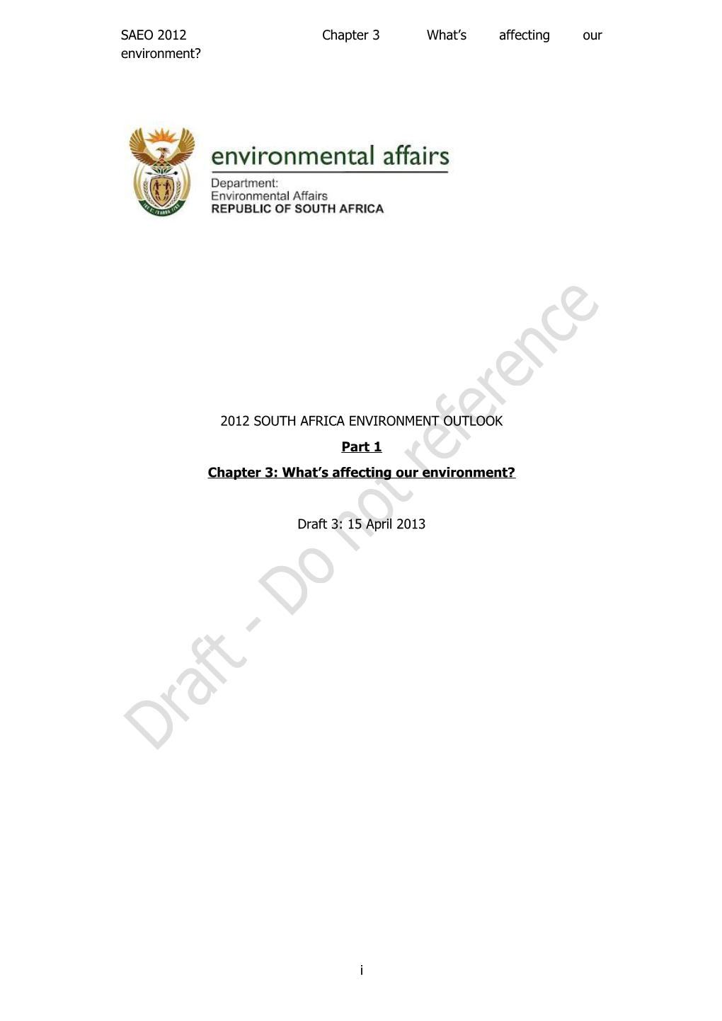 Chapter 3: What S Affecting Our Environment?