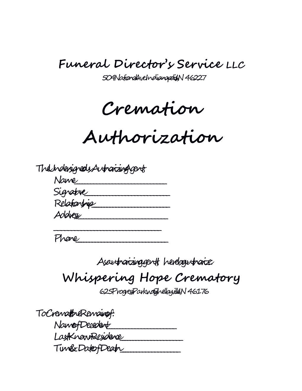 Funeral Director S Service LLC