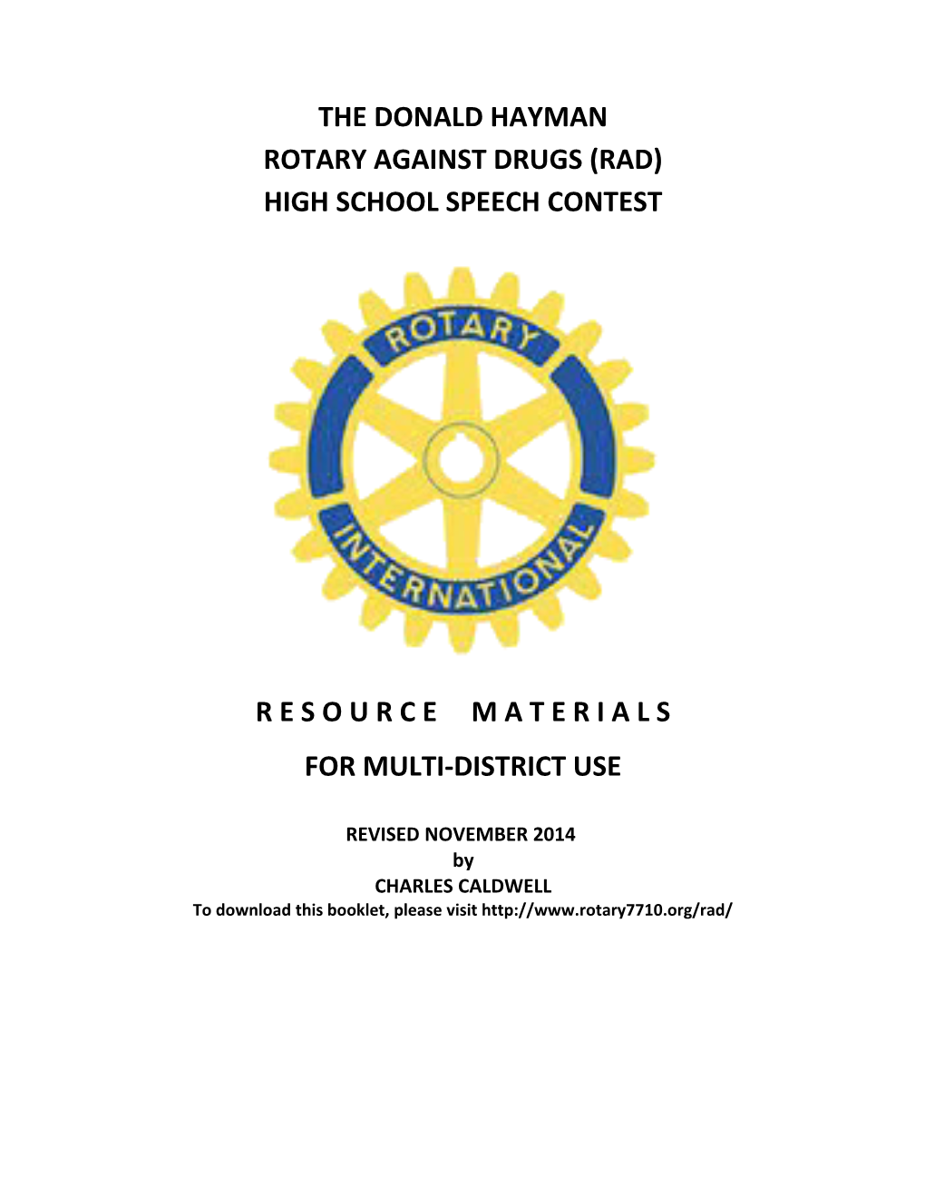 Rotary Against Drugs (Rad)