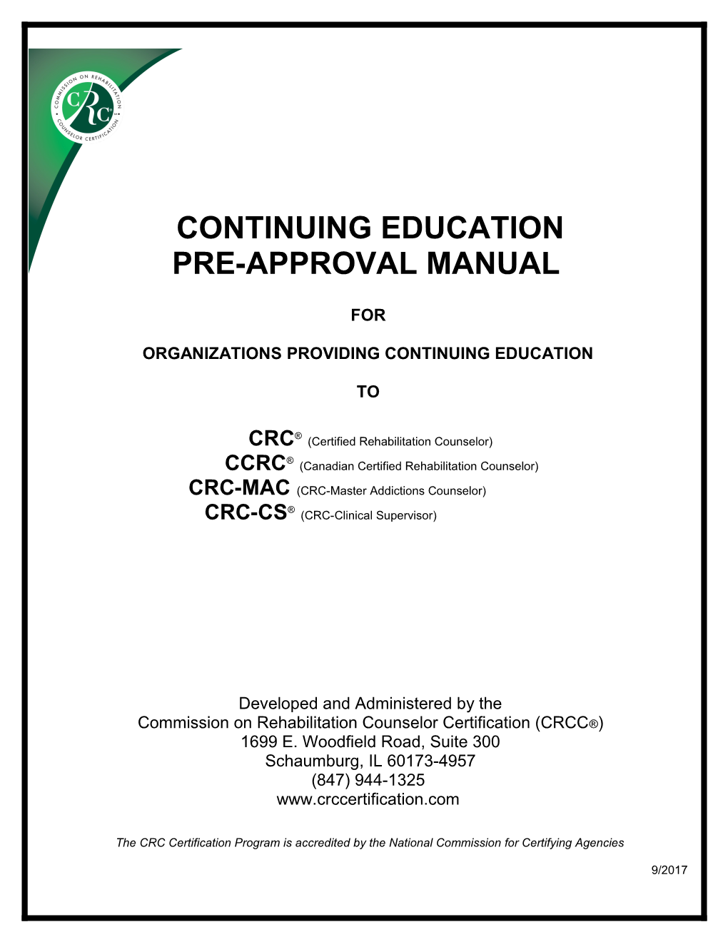 Organizations Providing Continuing Education