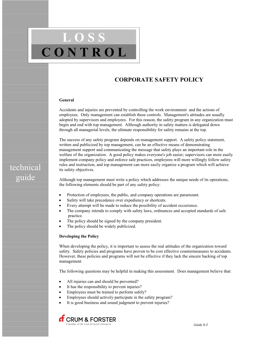 Corporate Safety Policy