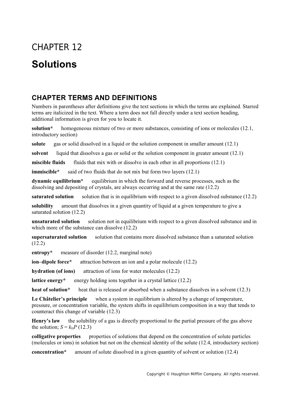 Chapter Terms and Definitions