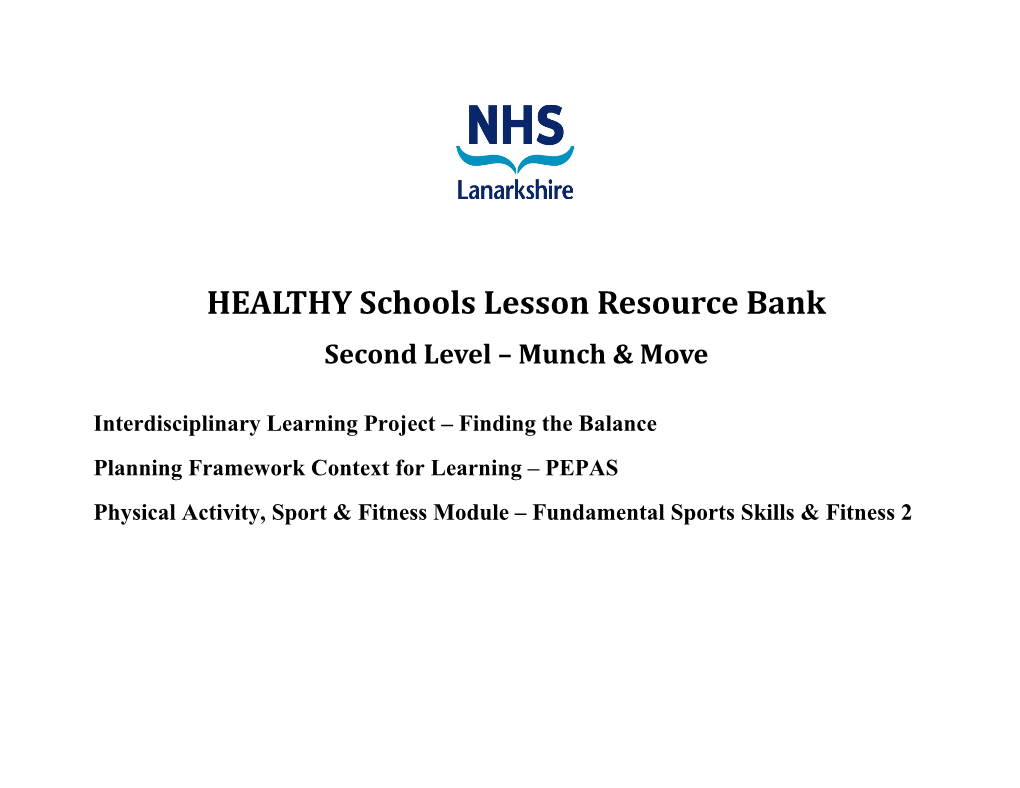 Fit for School Health & Wellbeing Activity Programme s2