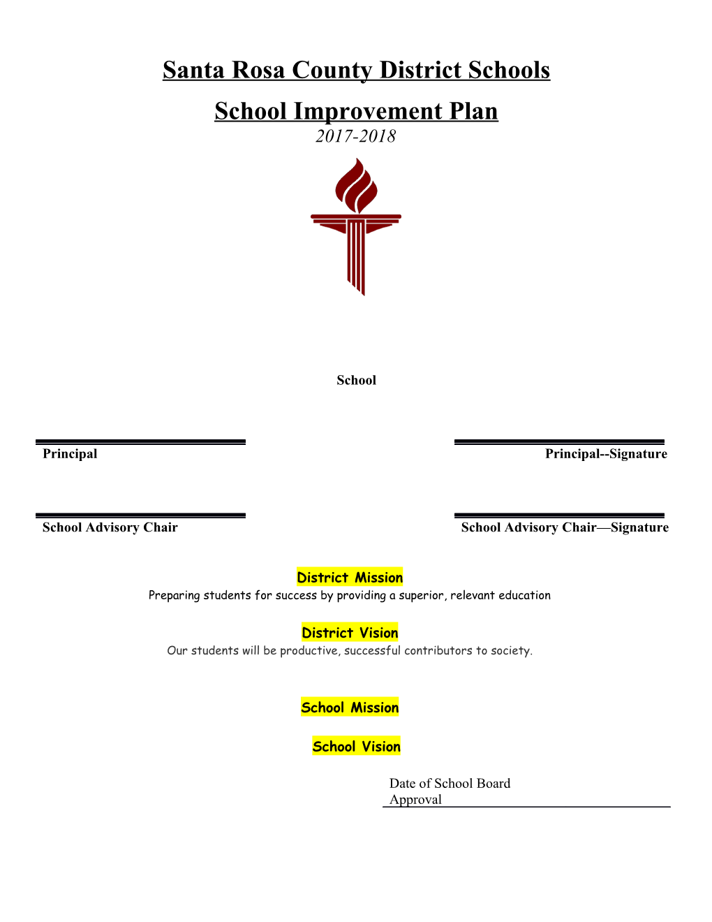 17-18 School Improvement Plan All